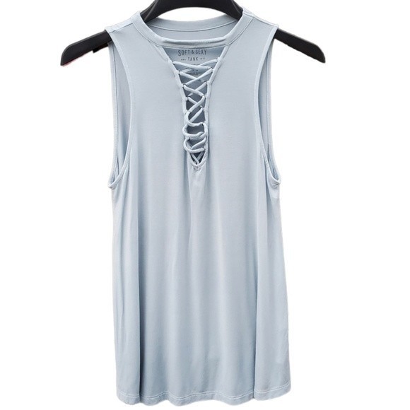 American Eagle Outfitters Tops - Light Blue Soft and Sexy American Eagle Tank Top